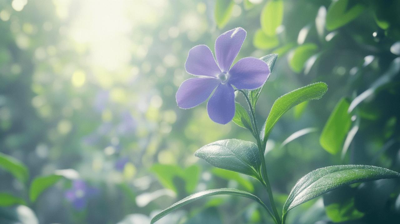 Decouvrez les bienfaits anti-inflammatoires du bourgeon de petite pervenche en gemmotherapie